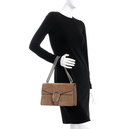 Gucci Suede Small Dionysus Shoulder Bag Taupe 4 of 14