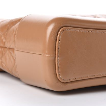 Chanel Aged Calfskin Quilted Medium Gabrielle Hobo Tan 9 of 10