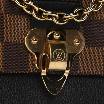 Louis Vuitton Damier Ebene Vavin Chain Wallet Black 10 of 14