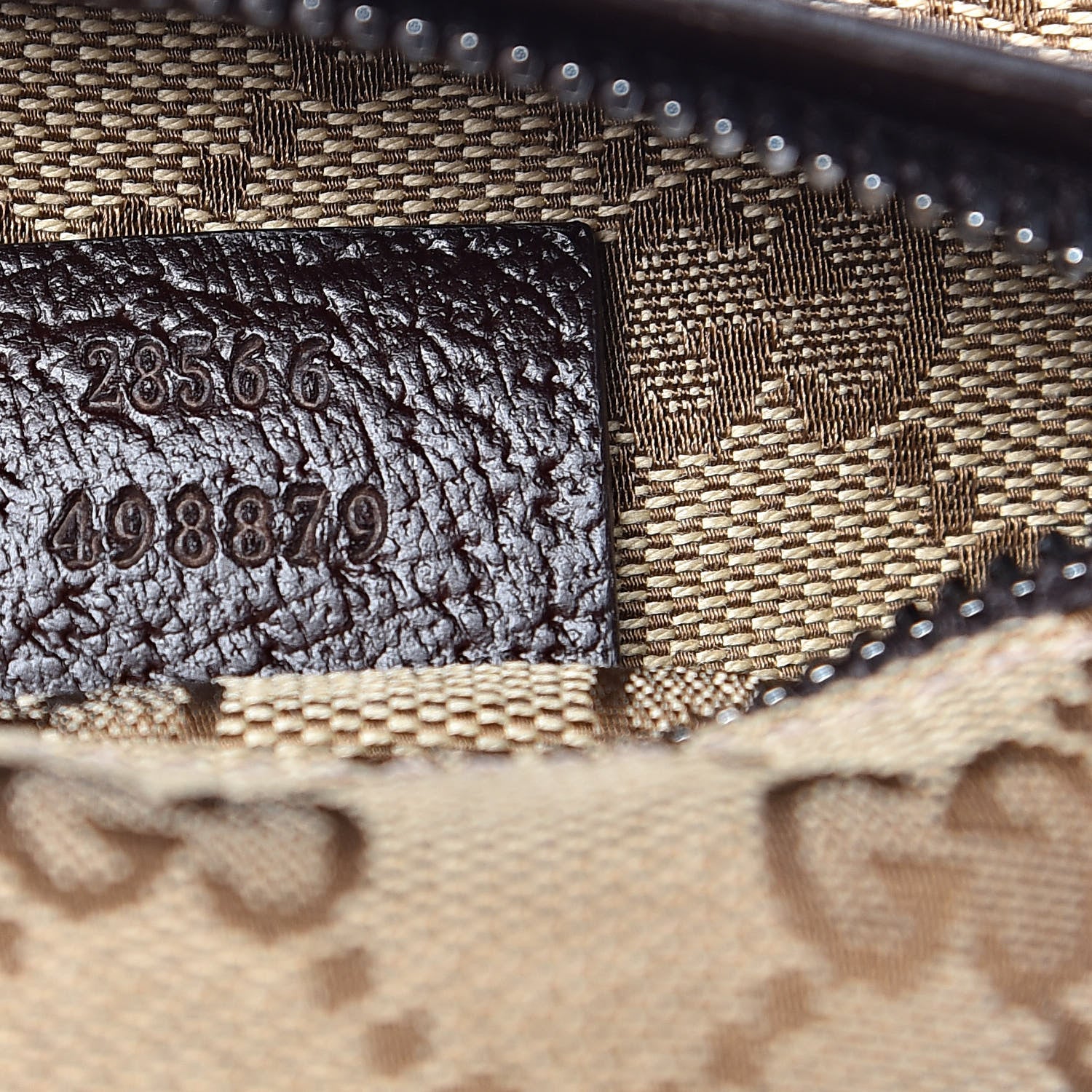 Gucci GG Monogram Double Pocket Belt Bag Dark Brown 8 of 10