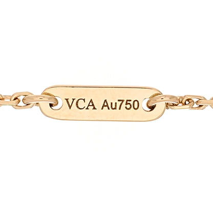 Van Cleef & Arpels 18K Yellow Gold Mother of Pearl Sweet Alhambra Bracelet 4 of 5