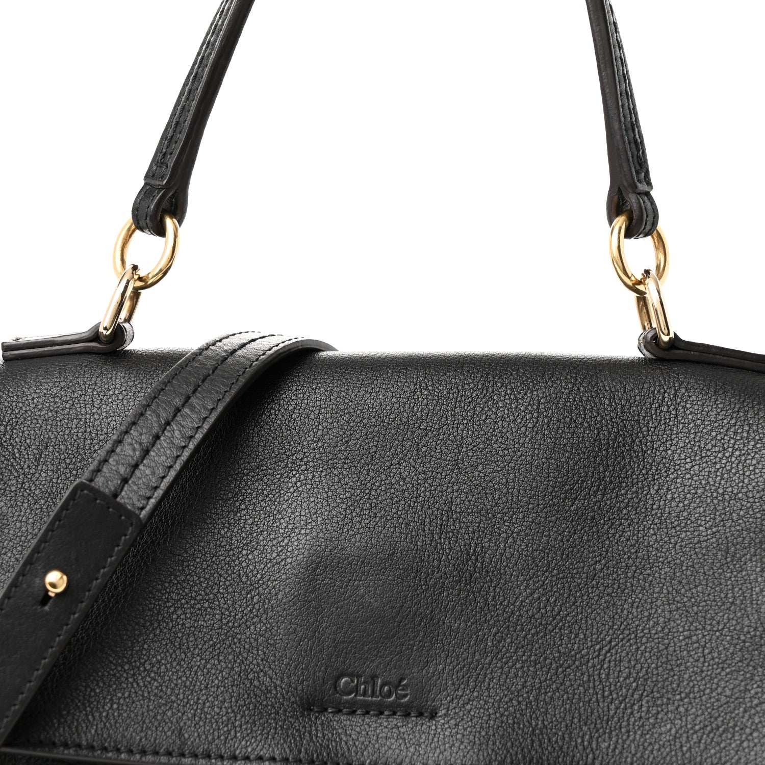 Chloe Calfskin Small Faye Day Shoulder Bag Black 1759185