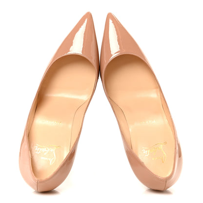 Christian Louboutin Patent Decollete 554 100 Pumps 38.5 Nude 2 of 8