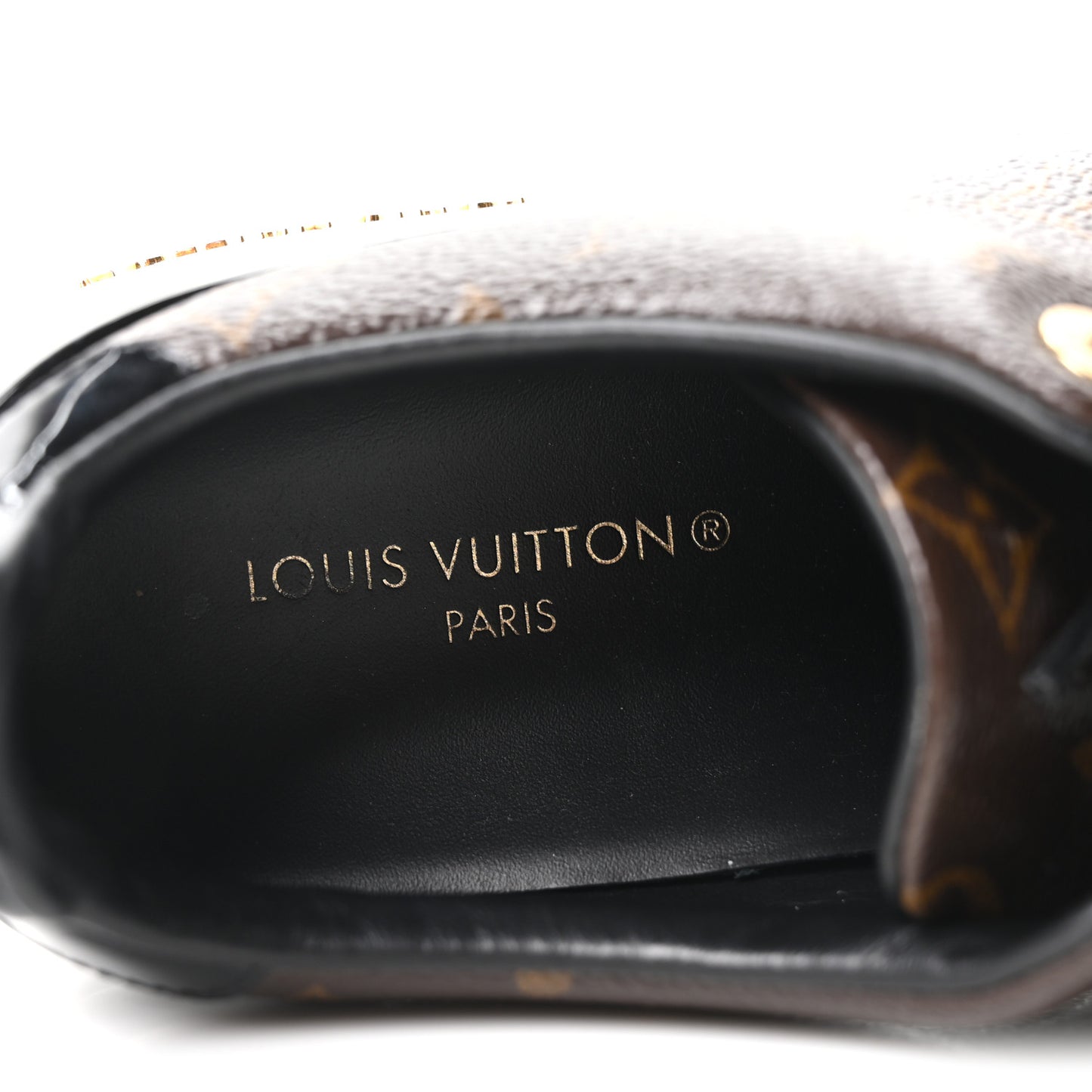 Patent Monogram Frontrow Sneakers 35