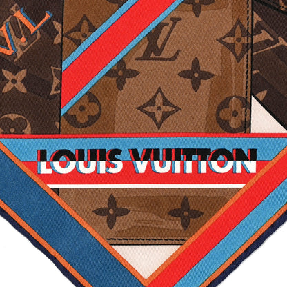 Louis Vuitton Silk Monogram Personally LV Square Square Scarf 70 Brown 2 of 3