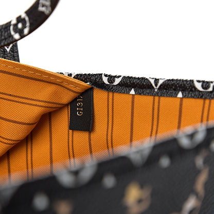 Louis Vuitton Monogram Giant Jungle Neverfull MM Black 6 of 9