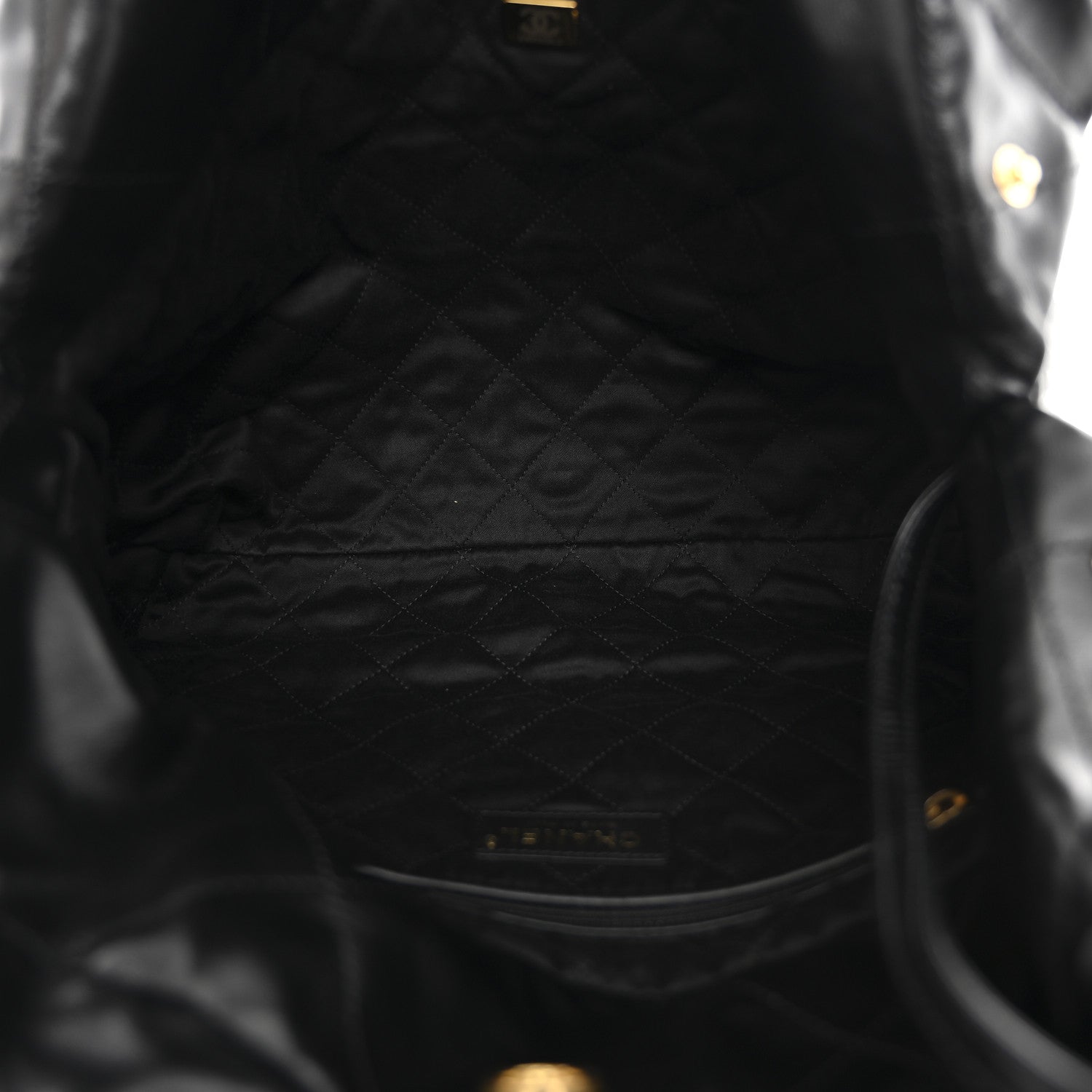 Chanel Shiny Calfskin Quilted Small Chanel 22 Black 6 of 14
