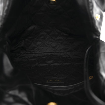 Chanel Shiny Calfskin Quilted Small Chanel 22 Black 6 of 14
