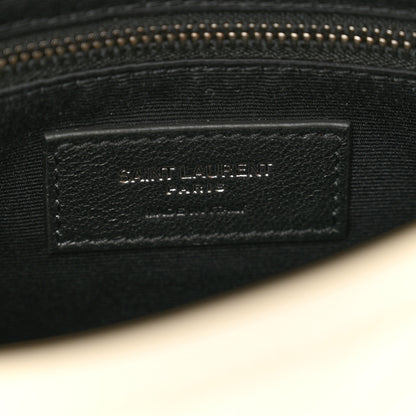 Saint Laurent Crinkled Calfskin Matelasse Monogram Niki Chain Wallet Crema Soft 6 of 9