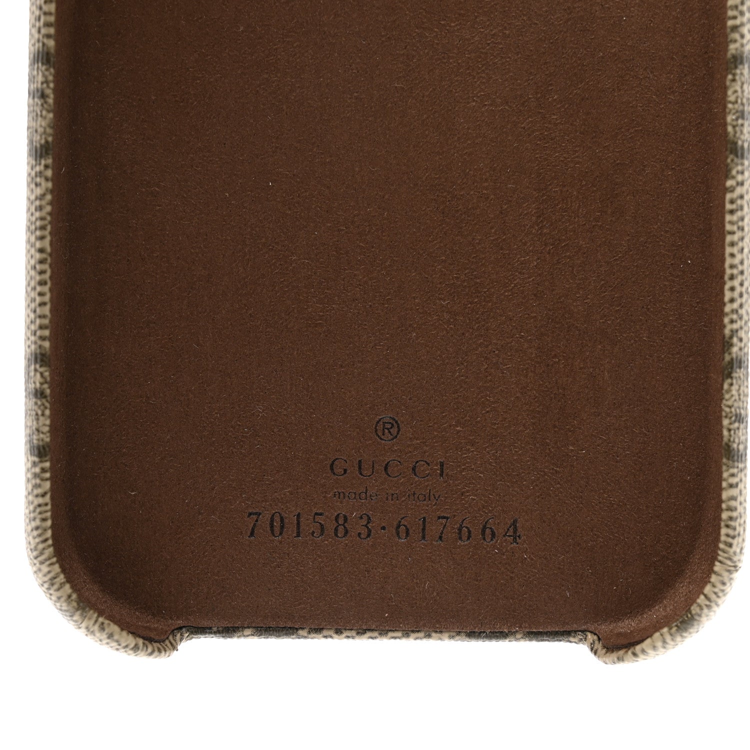 Gucci GG Supreme Monogram Ophidia iPhone 13 Pro Phone Case Beige Ebony 5 of 6