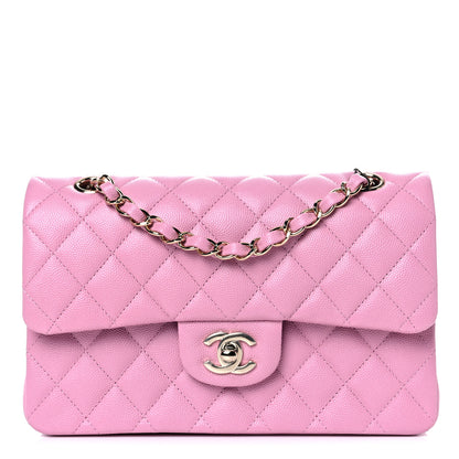 Chanel Caviar Quilted Small Double Flap Pink 1 of 10
