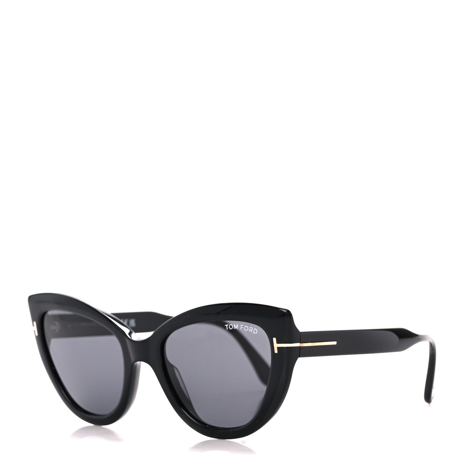 Tom Ford Acetate Anya Cat Eye Sunglasses TF762 Black 1 of 7