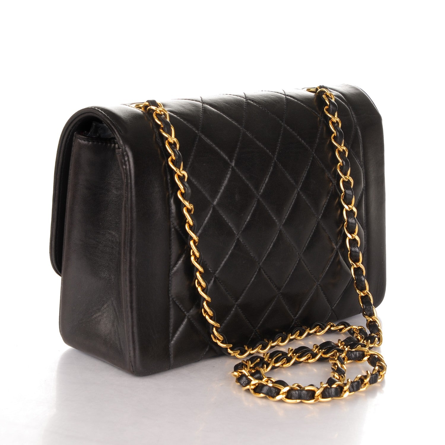 Chanel Lambskin Quilted Medium Single Flap Black 3 of 8