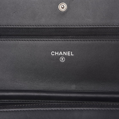 Chanel Caviar Timeless CC Wallet On Chain WOC Black 6 of 9