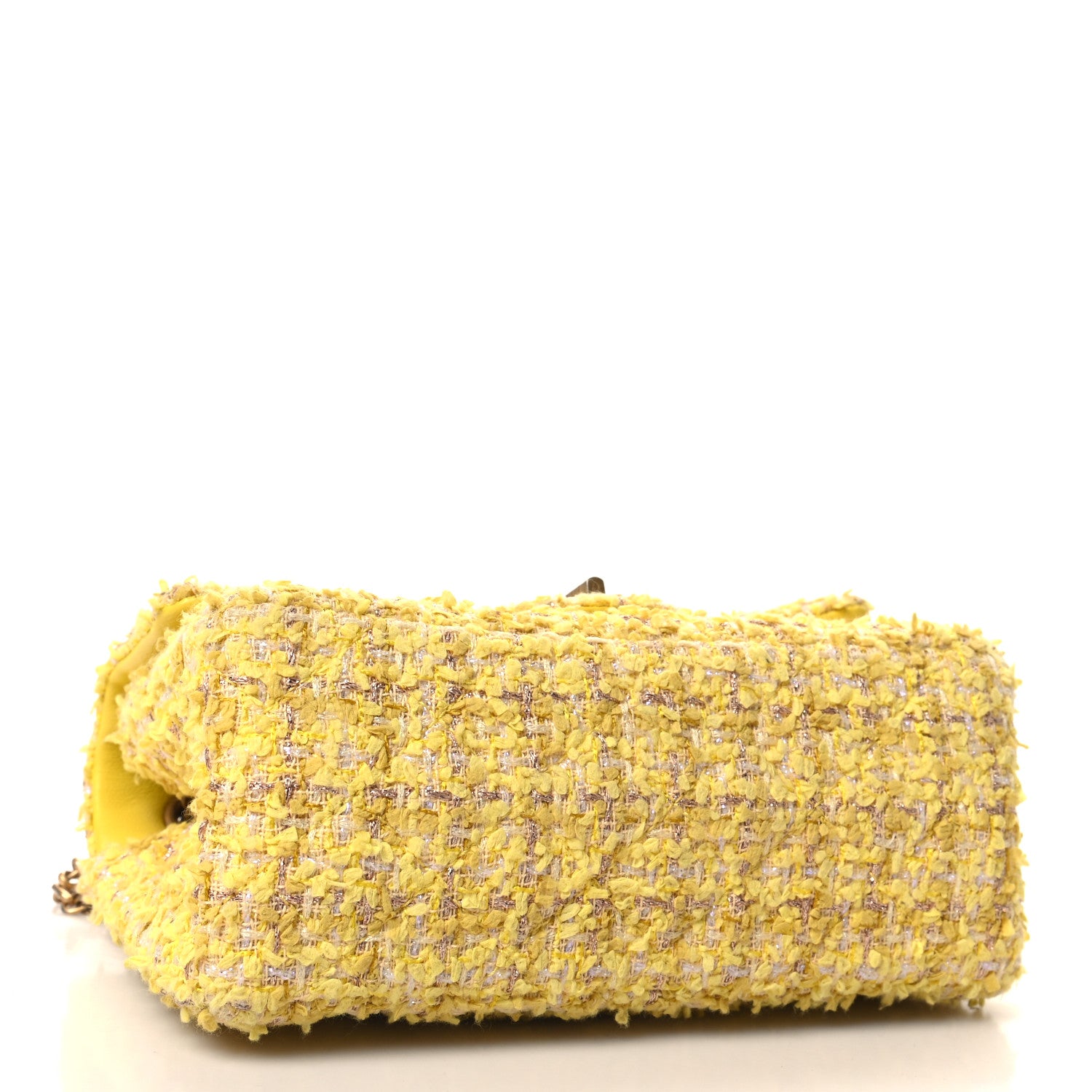 Chanel Tweed Quilted 2.55 Reissue Mini Flap Yellow 4 of 10