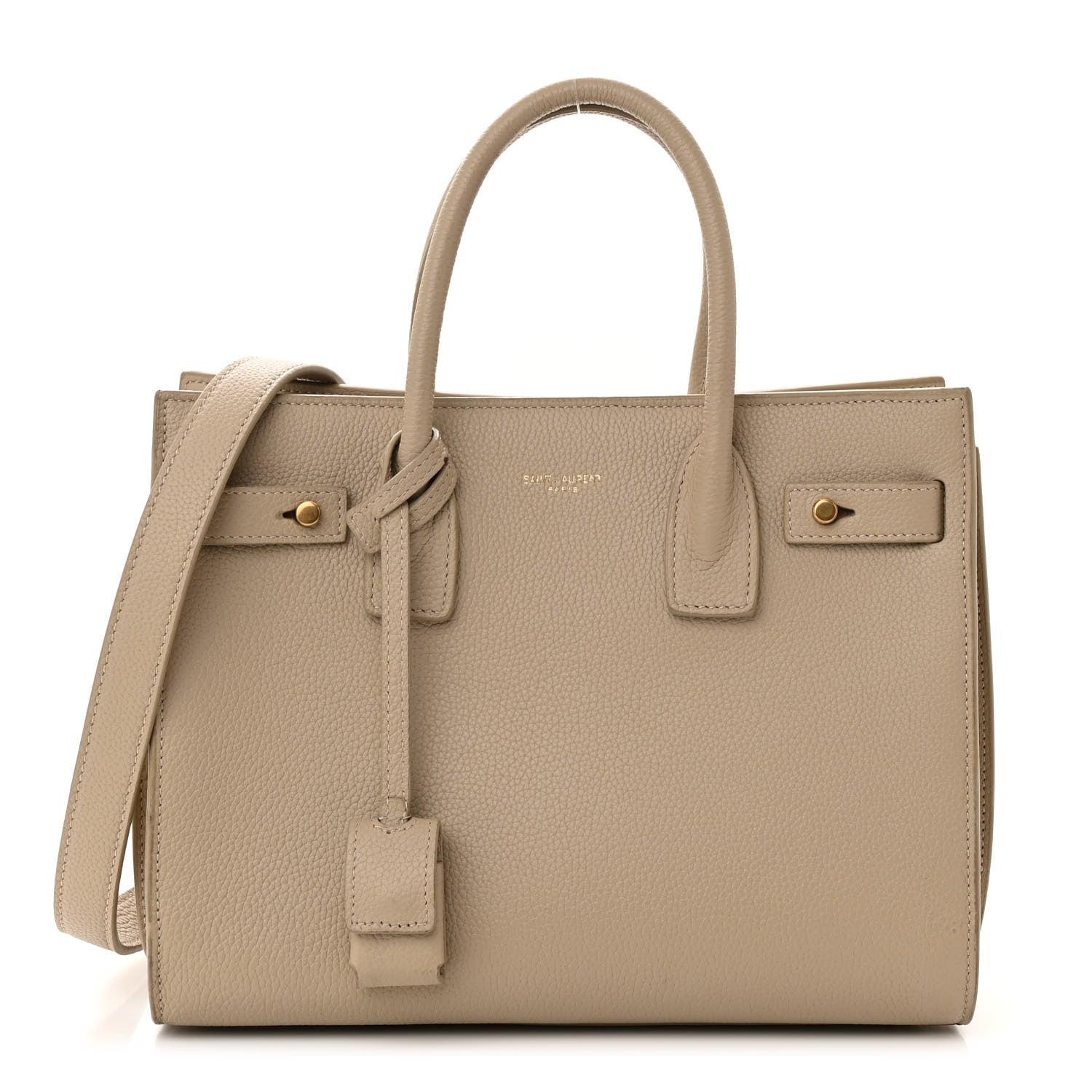 Saint Laurent Grained Calfskin Baby Sac De Jour Souple Sea Salt 1 of 14