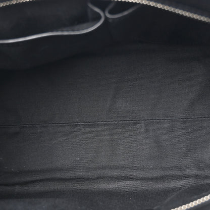 Alexander McQueen Pebbled Calfskin Small Skull Padlock Zip Around Tote Black 5 of 10