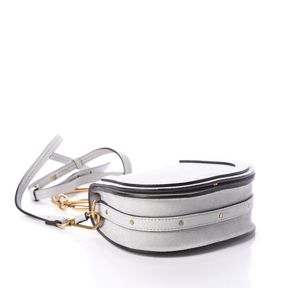 Chloe Calfskin Suede Small Nile Bracelet Bag Airy Grey 3 of 7