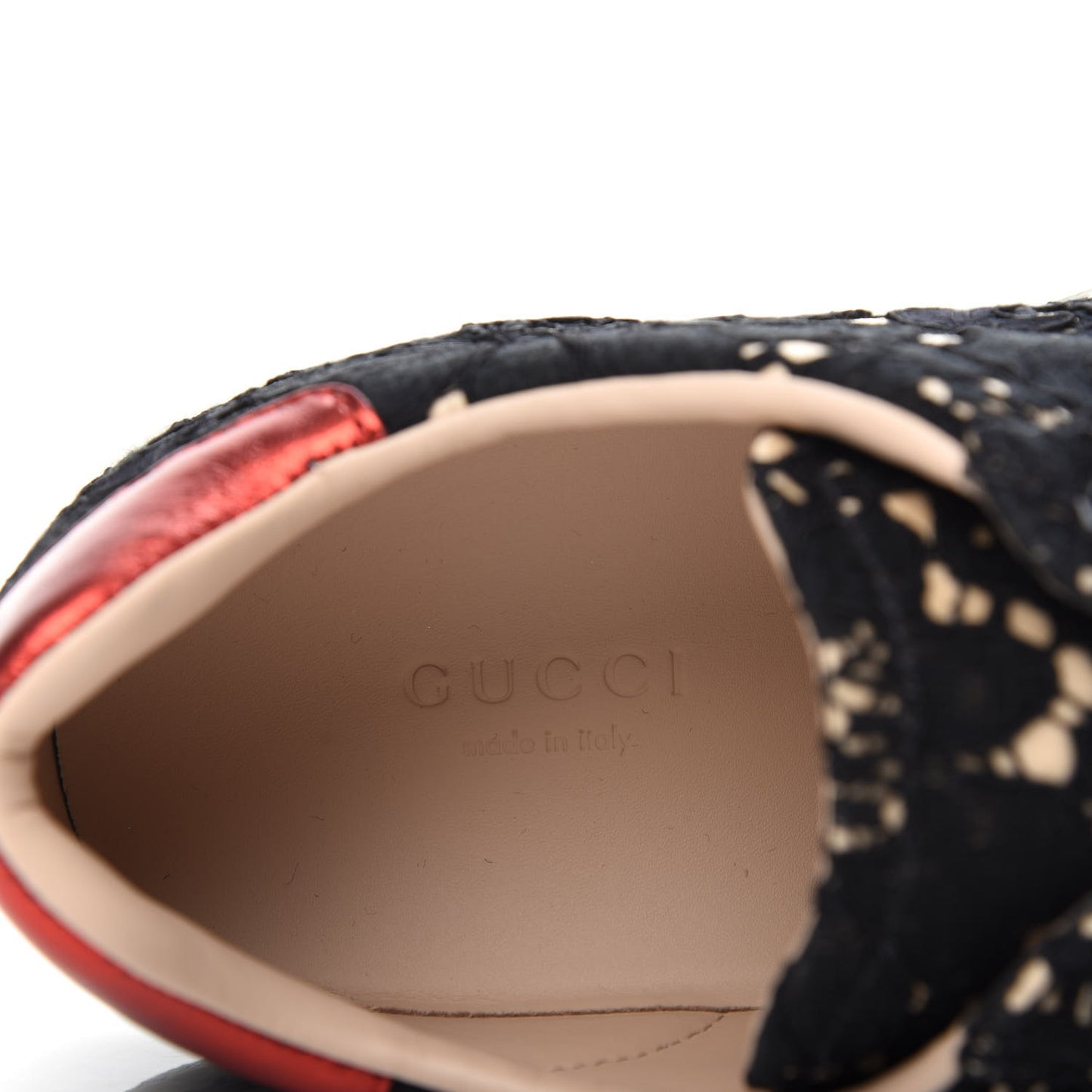Lace Crystal Sylvie Web Flower Leaf Womens Ace Sneakers 37.5 Black Tan Beige