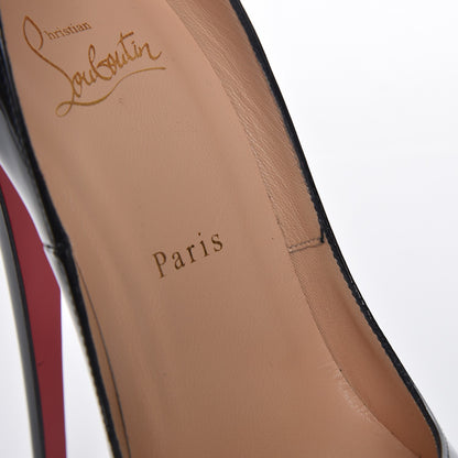 Christian Louboutin Patent Lady Peep 150 Pumps 39 Black 9 of 11