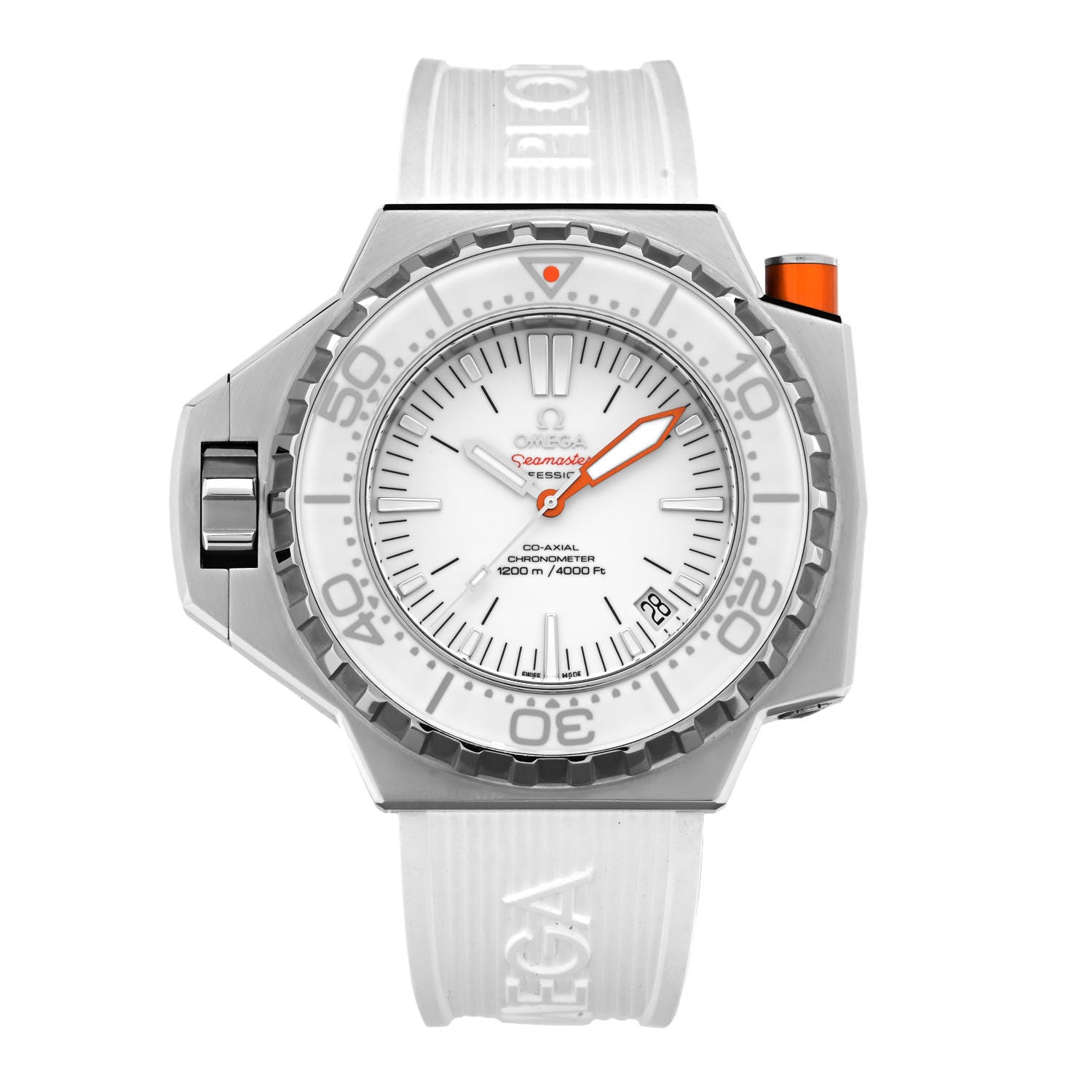 Omega Titanium Rubber 55mm Ploprof 1200M Co-Axial Chronometer Automatic Watch White 224.32.55.21.04.001 1 of 5