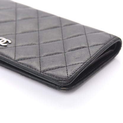 Chanel Lambskin Quilted Yen Wallet Black 7 of 14