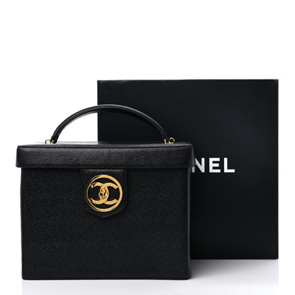 Chanel Caviar Vanity Train Case Black 13 of 13