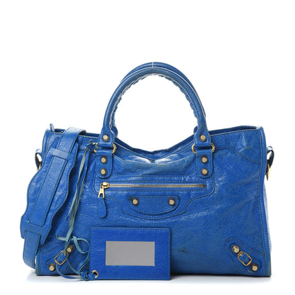 Balenciaga Agneau Giant 12 Gold Hardware City Bleu Lazuli 1 of 23