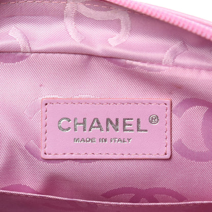Chanel Calfskin Quilted Cambon Camera Bag Pink Black 6 of 13