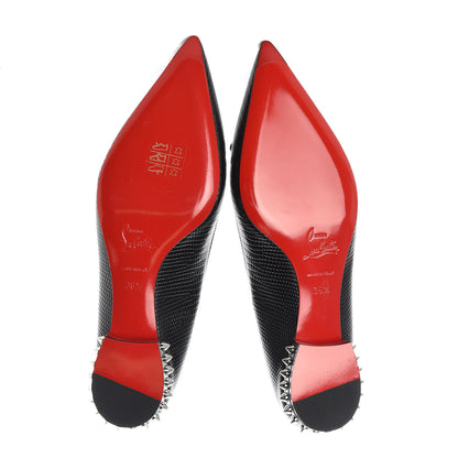Christian Louboutin Nappa Spiked Hall Flats 36.5 Black 5 of 8