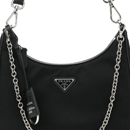 Prada Nylon Re-Edition 2005 Shoulder Bag Black 7 of 10