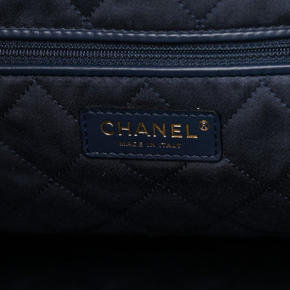 Chanel Shiny Calfskin Quilted Chanel 22 Navy Blue 7 of 12