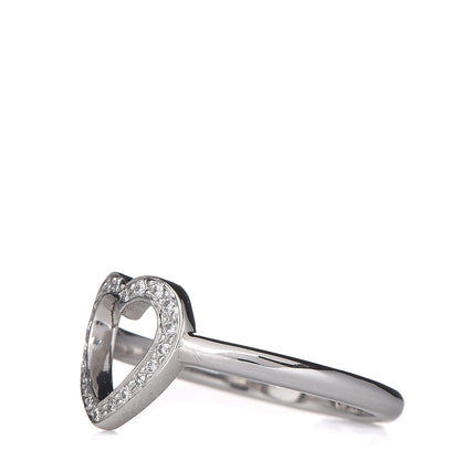 Tiffany Platinum Diamond Heart Ring 47 4 3 of 6