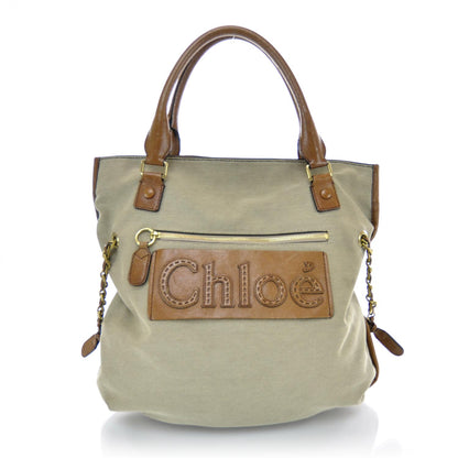 Chloe Canvas Leather Haley Tote 1 of 8