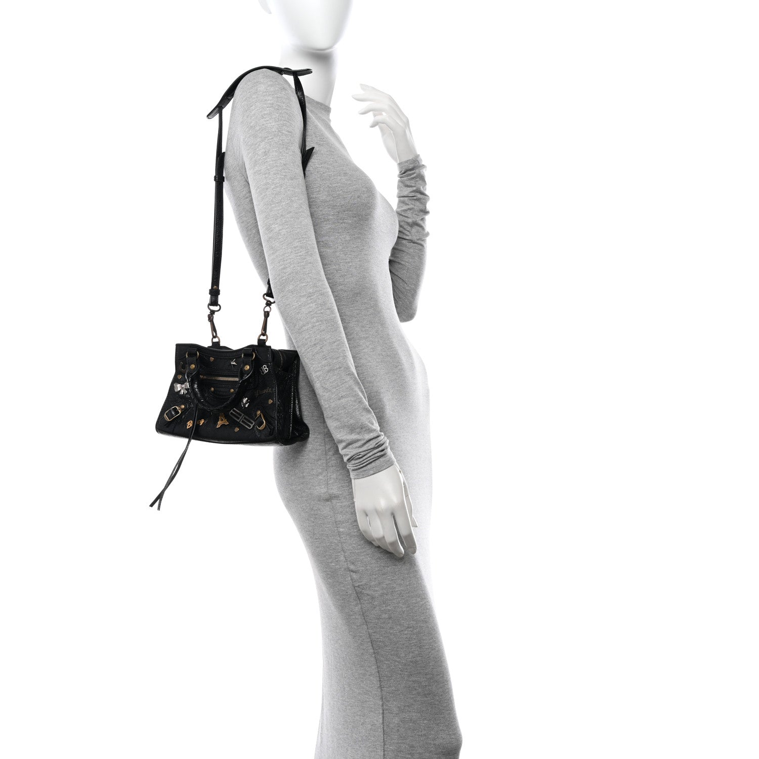 Balenciaga Agneau Neo Classic Hardware Pins Mini City Black 2 of 9