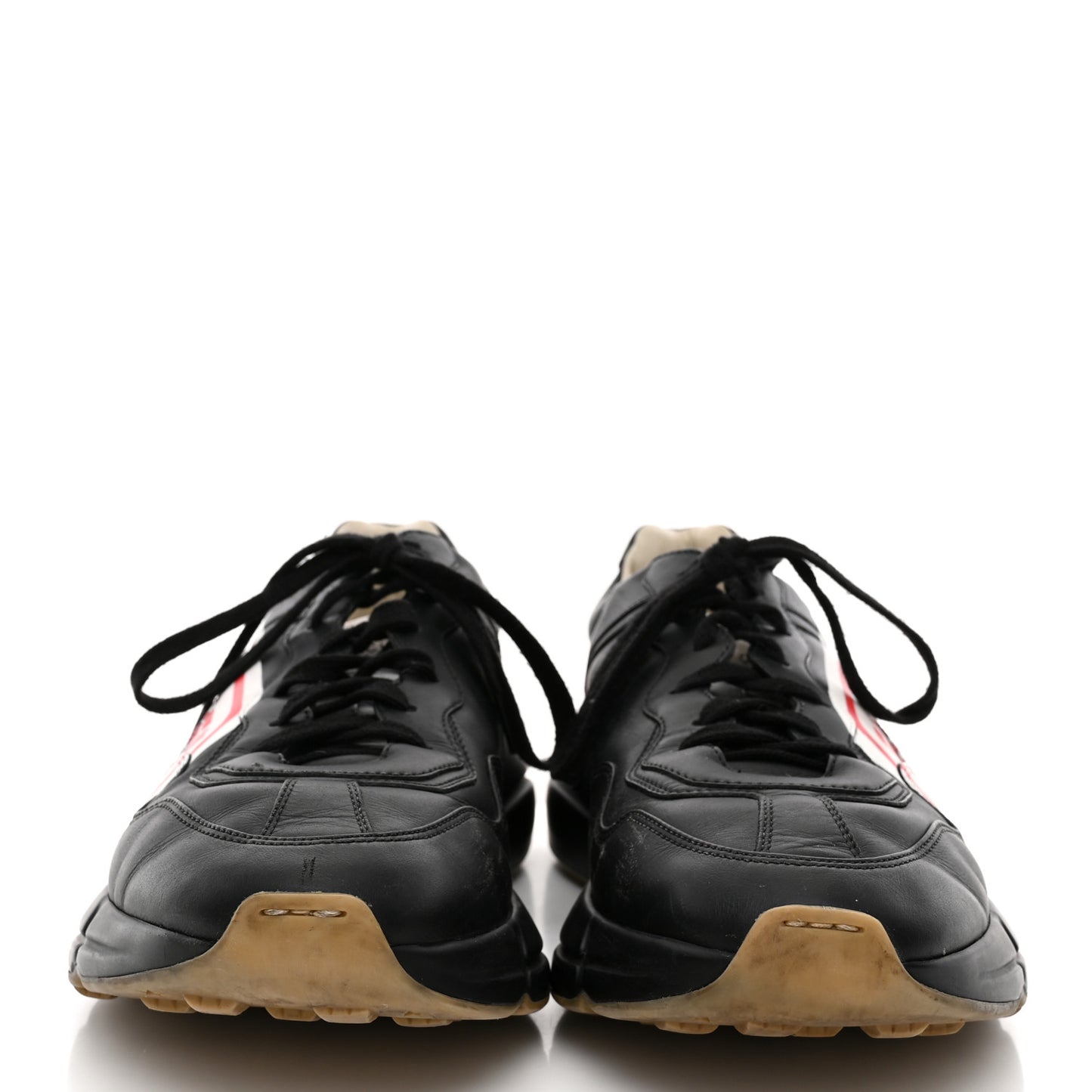 X SEGA Calfskin Logo Mens Rhyton Sneakers 9 Black
