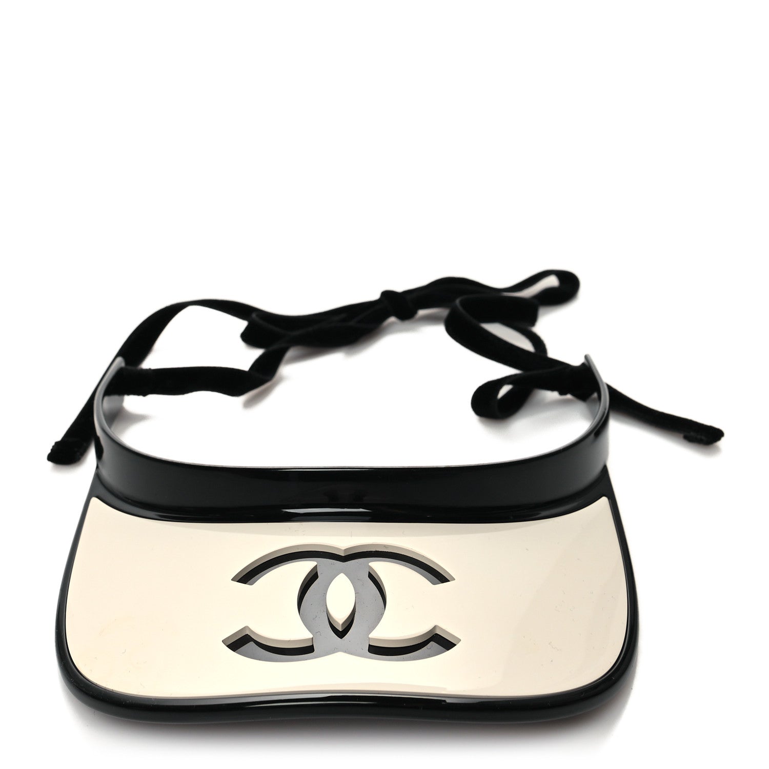 Chanel Visor White Black 2 of 6