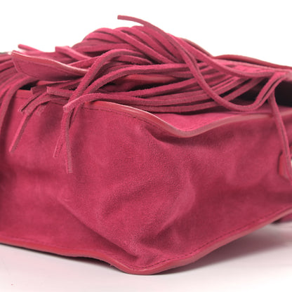 Proenza Schouler Suede Tiny PS1 Fringe Satchel Raspberry 7 of 10