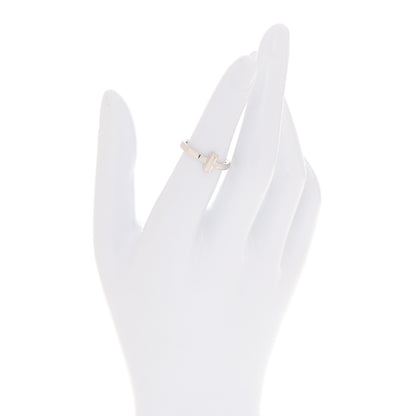 Tiffany 18K White Gold 2.5mm T T1 Ring 49 5 2 of 4