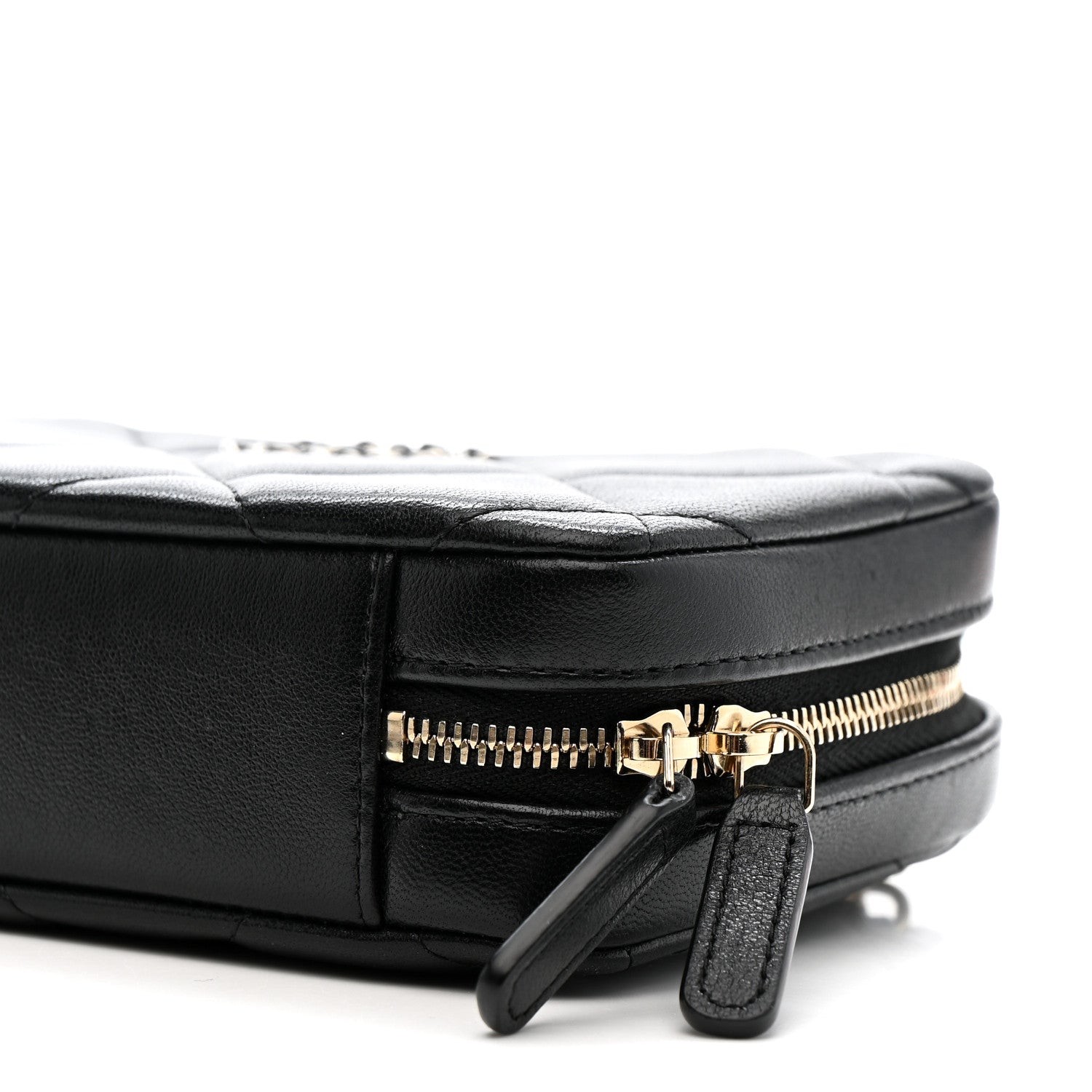 Chanel Goatskin Quilted Chanel 19 Camera Crossbody Case Black 10 of 11