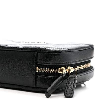 Chanel Goatskin Quilted Chanel 19 Camera Crossbody Case Black 10 of 11