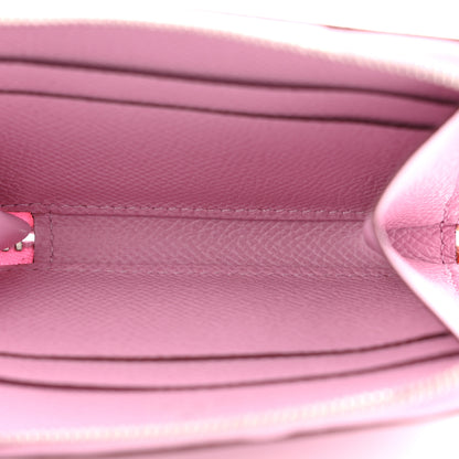 Hermes Epsom Azap Mini Wallet Mauve Sylvestre 5 of 9