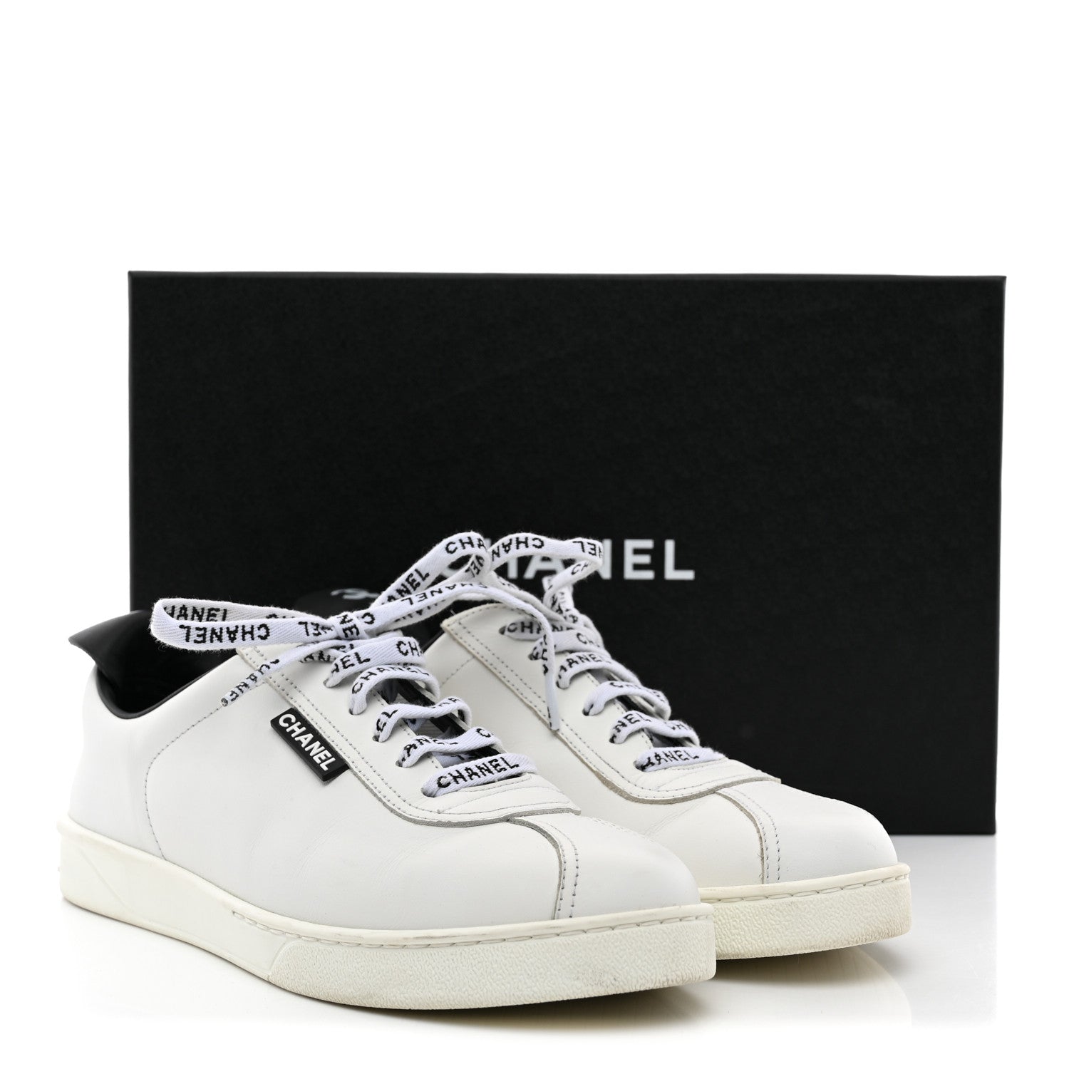 Chanel Calfskin CC Womens Sneakers 38.5 White 39.5 White 12 of 12