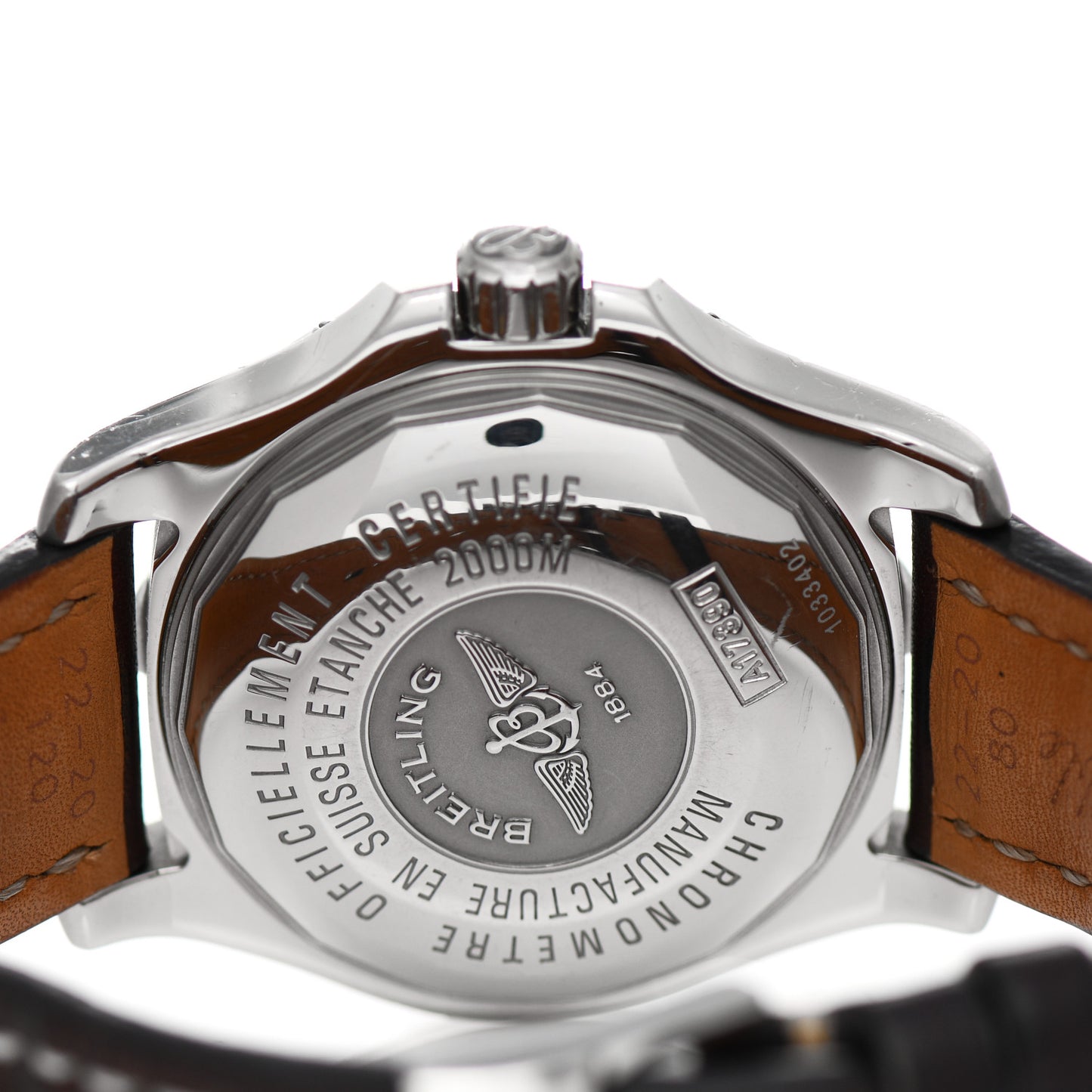 Stainless Steel Calfskin 44mm Superocean Steelfish Automatic Watch Blue A17390