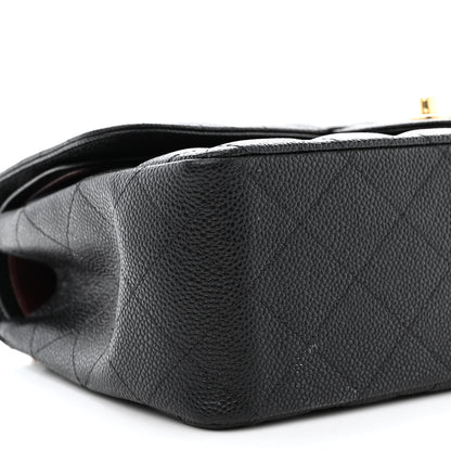 Chanel Caviar Quilted Jumbo Double Flap Black 10 of 15