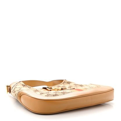 Gucci Monogram Web Jackie O Hobo Tan 4 of 10