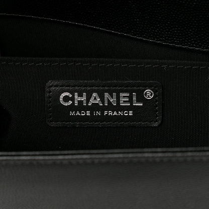 Chanel Caviar Quilted Medium Boy Flap Black 8 of 9
