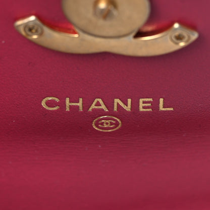 Chanel Lambskin Quilted Pearl Crush Clutch With Chain Fuchsia 5 of 8