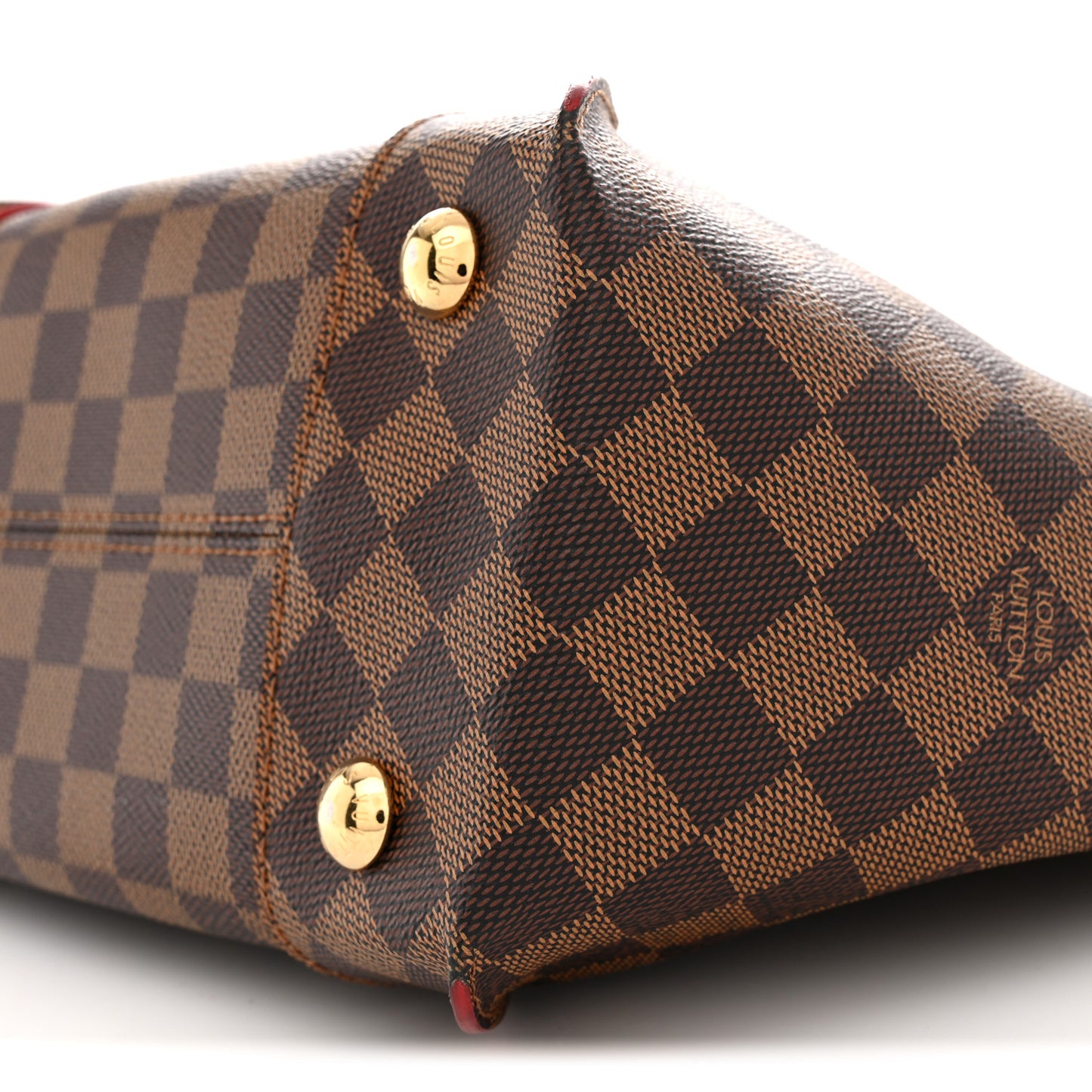 Damier Ebene Caissa Tote PM Cherry