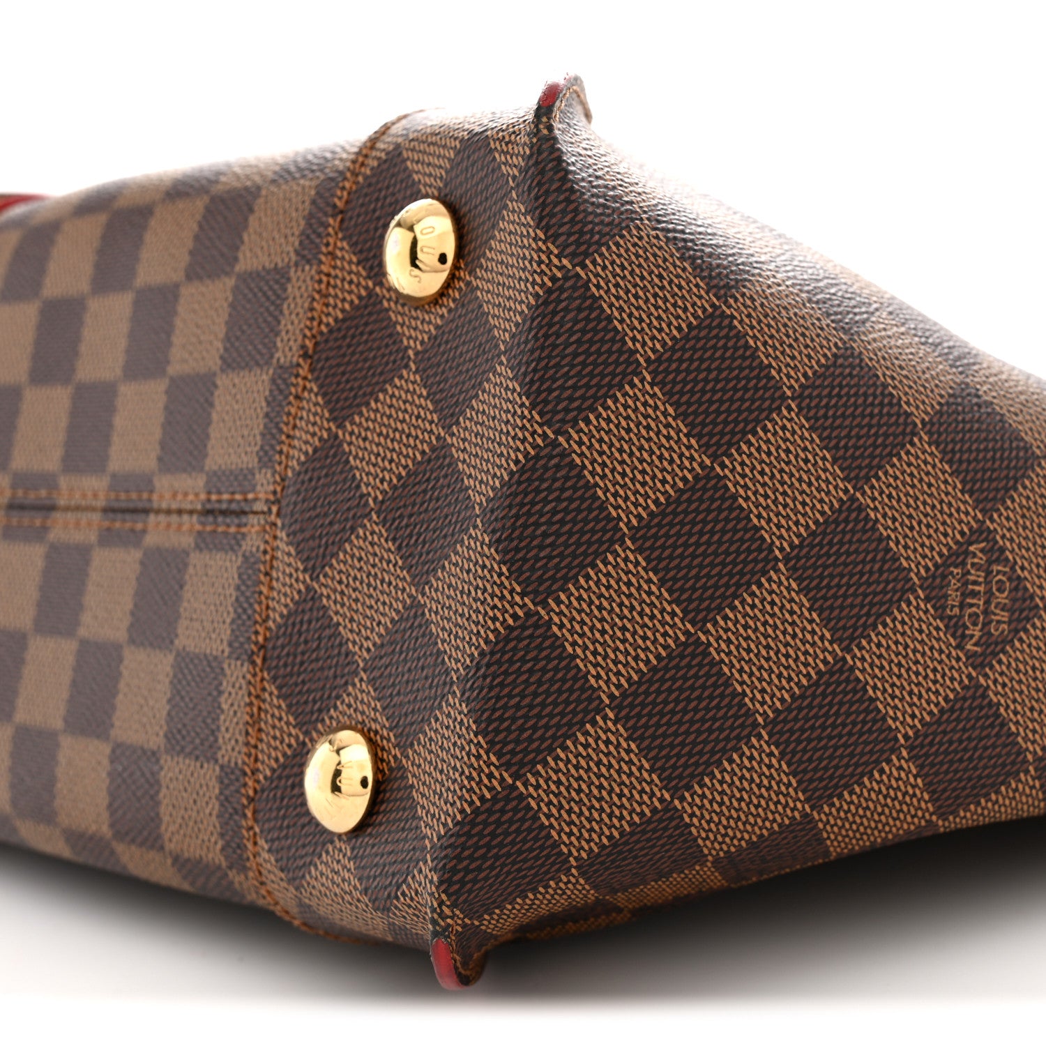 Louis Vuitton Damier Ebene Caissa Tote PM Cherry 10 of 12